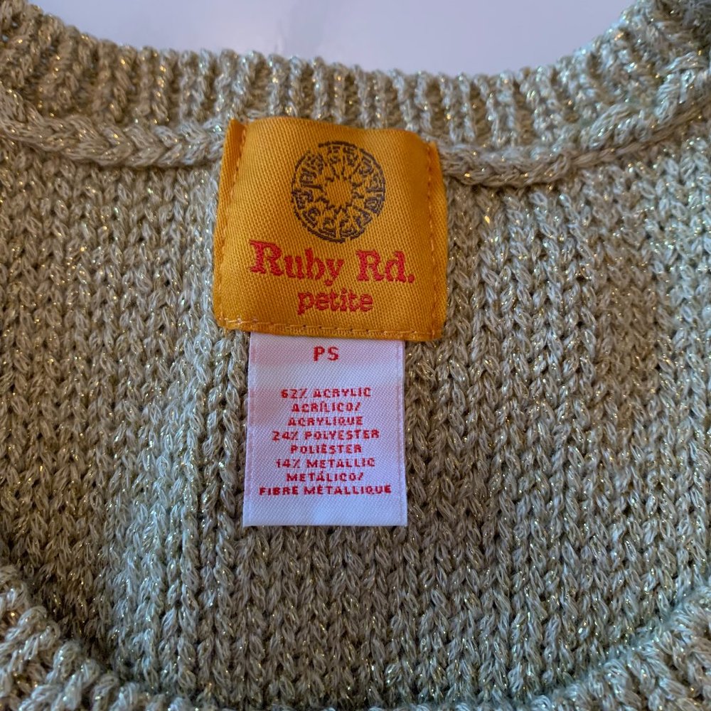 Ruby Rd. Faux Jewel Cardigan - Picture 12 of 13